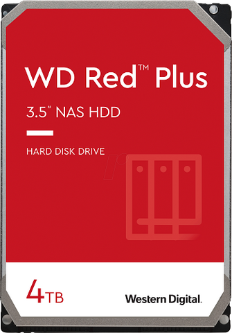 WD Red Plus 4TB NAS SATA 3.5" Hard Drive - WD40EFPX