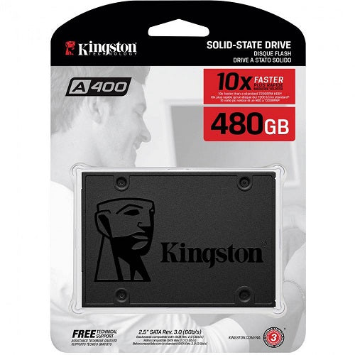 Kingston A400 - 480GB Internal SSD 2.5 Inch SATA -  SA400S37-480G - ECS Online Store