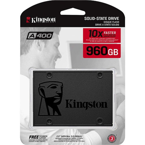 Kingston A400 - 960GB Internal SSD 2.5 Inch SATA - SA400S37-960G - ECS Online Store