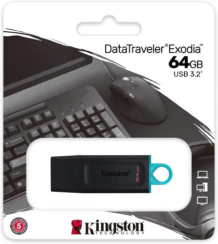 Kingston 64GB USB 3.2 DataTraveler Exodia - DTX/64GB