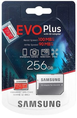 Samsung EVO Plus 256GB MicroSDXC Class 10 with Adapter - MB-MC256KA