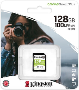 Kingston 128GB SDHC Canvas Select Plus UHS-I - SDS2/128GB