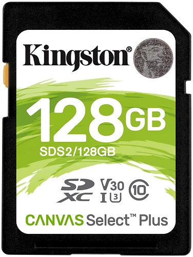 Kingston 128GB SDHC Canvas Select Plus UHS-I - SDS2/128GB