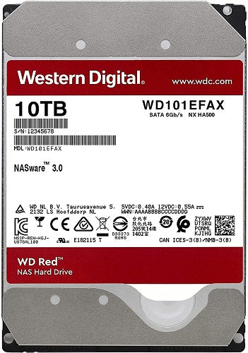 WD Red 10TB NAS SATA 3.5" Hard Drive - WD101EFAX - ECS Online Store