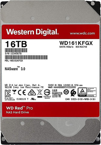 WD Red Pro 16TB NAS SATA 3.5" Hard Drive - WD161KFGX